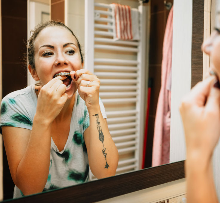 Caring for your
braces while eating Caring for your
braces while eating